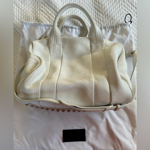 ALEXANDER WANG Rocco White Leather Bag